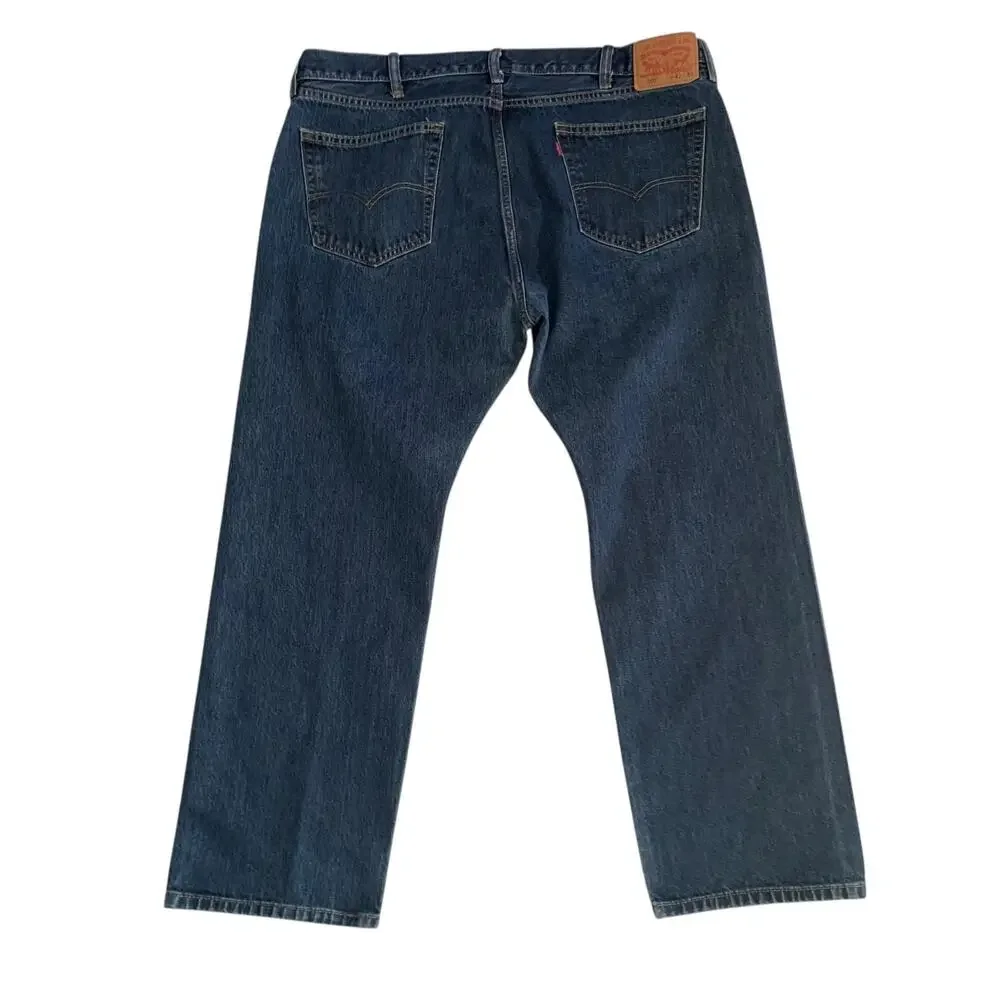 Levi's 505 Men's Size 42x30 Regular Fit Straight Leg Non-Stretch Denim Jeans
